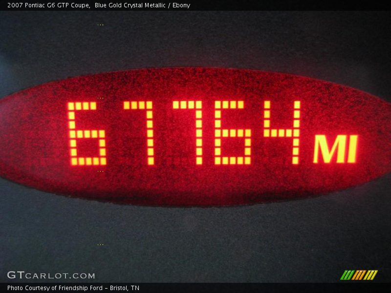 Blue Gold Crystal Metallic / Ebony 2007 Pontiac G6 GTP Coupe