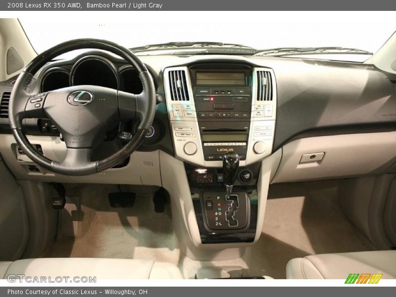 Bamboo Pearl / Light Gray 2008 Lexus RX 350 AWD