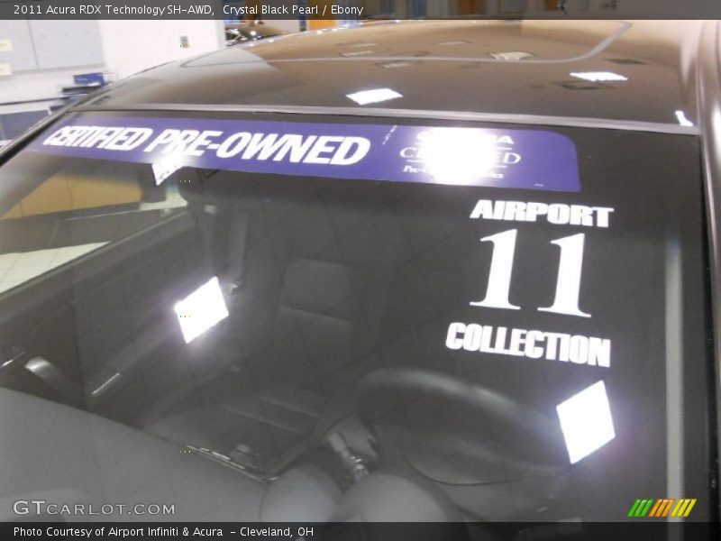 Crystal Black Pearl / Ebony 2011 Acura RDX Technology SH-AWD