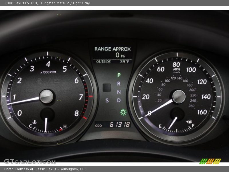 Tungsten Metallic / Light Gray 2008 Lexus ES 350