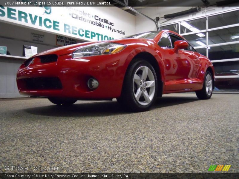 Pure Red / Dark Charcoal 2007 Mitsubishi Eclipse GS Coupe