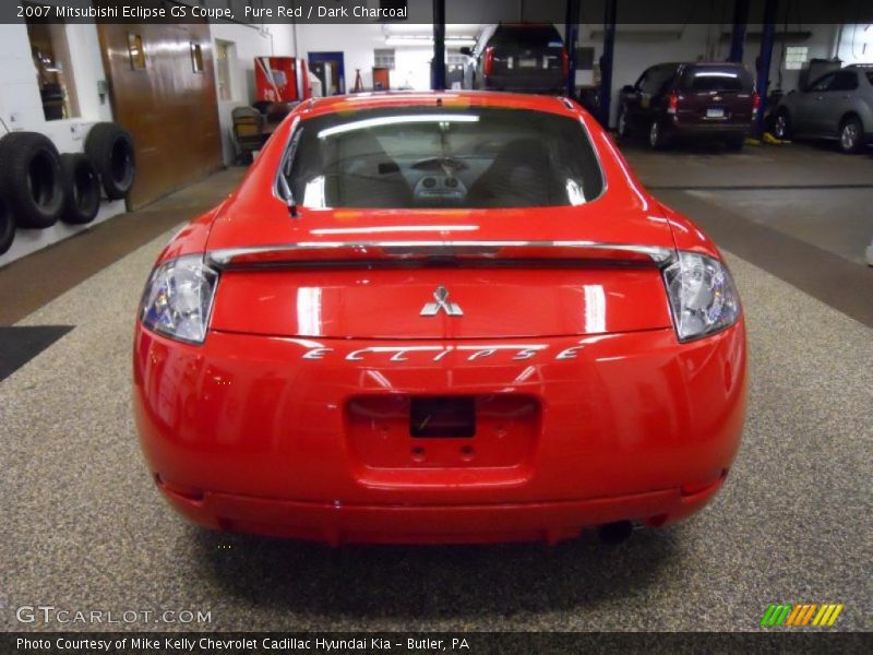 Pure Red / Dark Charcoal 2007 Mitsubishi Eclipse GS Coupe