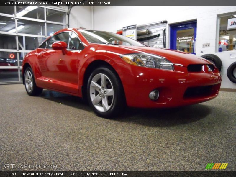 Pure Red / Dark Charcoal 2007 Mitsubishi Eclipse GS Coupe