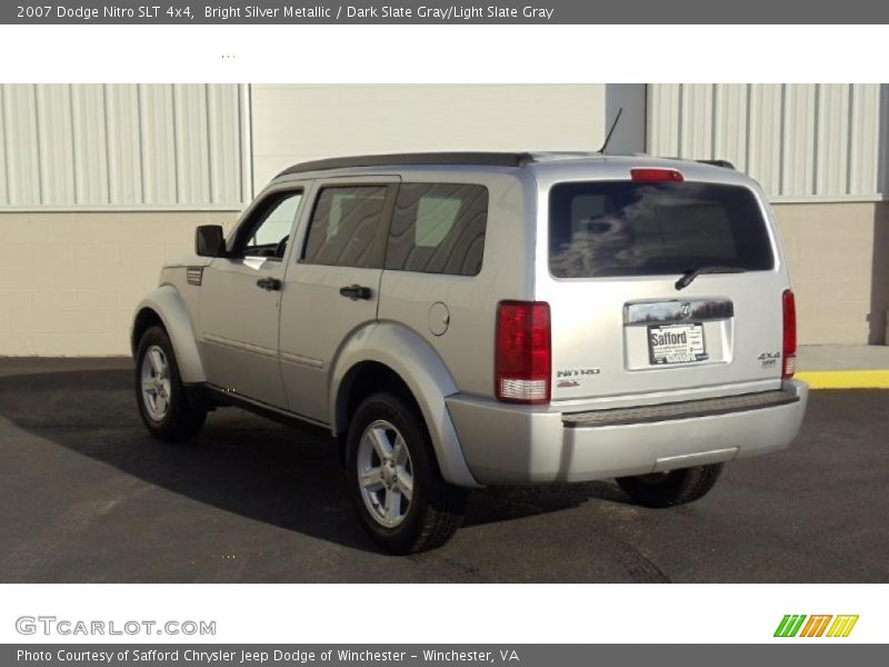 Bright Silver Metallic / Dark Slate Gray/Light Slate Gray 2007 Dodge Nitro SLT 4x4