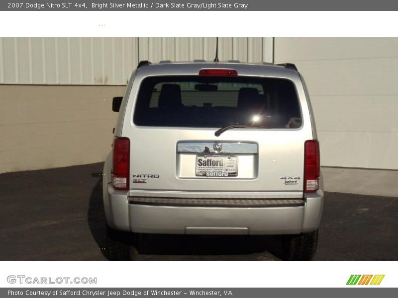 Bright Silver Metallic / Dark Slate Gray/Light Slate Gray 2007 Dodge Nitro SLT 4x4