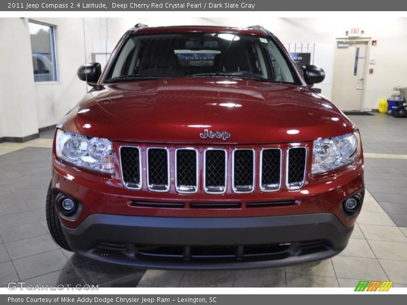 Deep Cherry Red Crystal Pearl / Dark Slate Gray 2011 Jeep Compass 2.4 Latitude