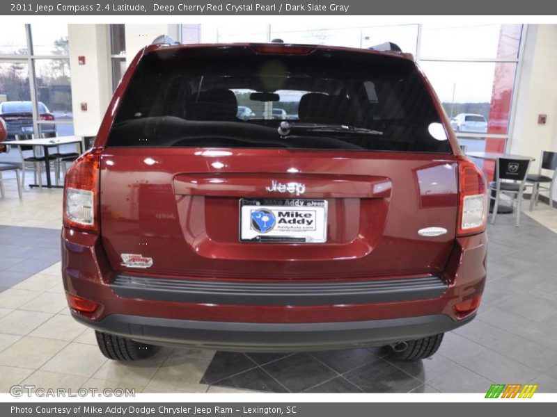 Deep Cherry Red Crystal Pearl / Dark Slate Gray 2011 Jeep Compass 2.4 Latitude
