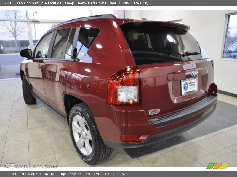 Deep Cherry Red Crystal Pearl / Dark Slate Gray 2011 Jeep Compass 2.4 Latitude