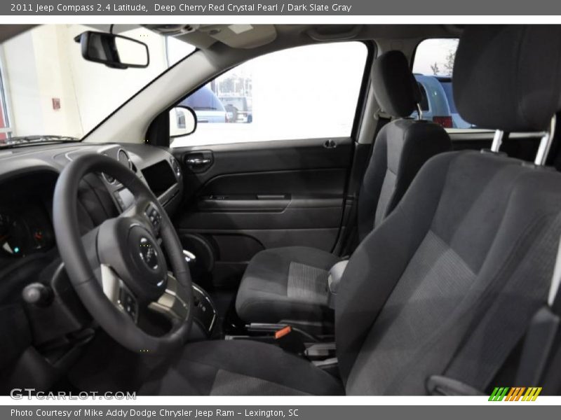 Deep Cherry Red Crystal Pearl / Dark Slate Gray 2011 Jeep Compass 2.4 Latitude