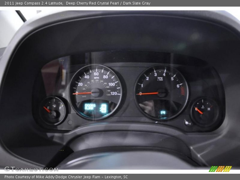 Deep Cherry Red Crystal Pearl / Dark Slate Gray 2011 Jeep Compass 2.4 Latitude