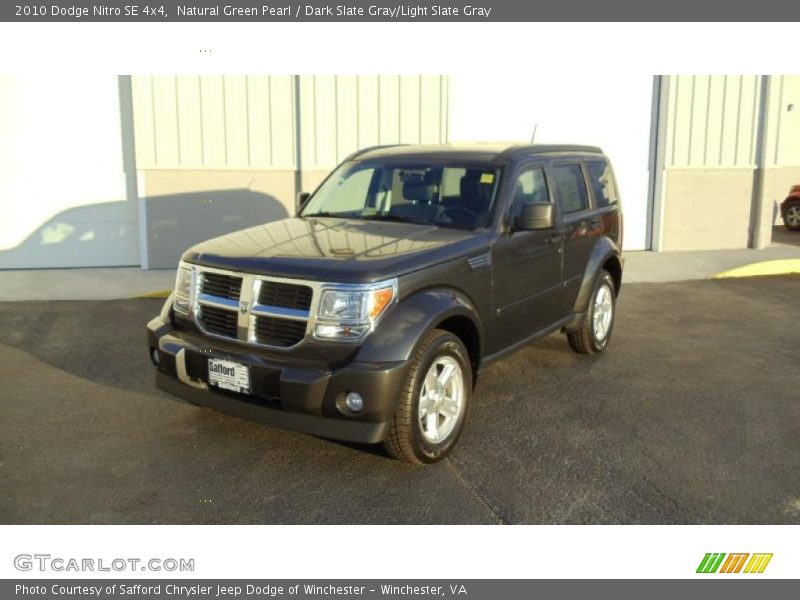 Natural Green Pearl / Dark Slate Gray/Light Slate Gray 2010 Dodge Nitro SE 4x4