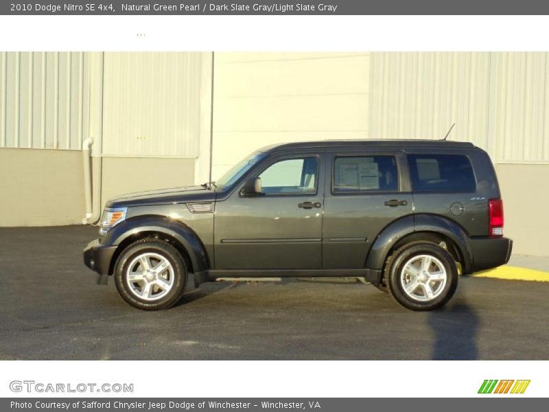 Natural Green Pearl / Dark Slate Gray/Light Slate Gray 2010 Dodge Nitro SE 4x4