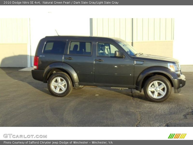 Natural Green Pearl / Dark Slate Gray/Light Slate Gray 2010 Dodge Nitro SE 4x4