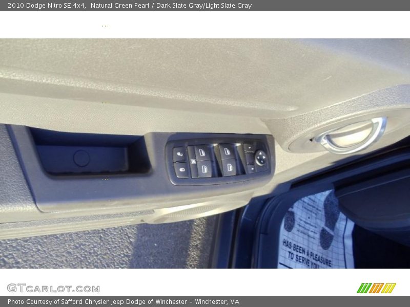 Natural Green Pearl / Dark Slate Gray/Light Slate Gray 2010 Dodge Nitro SE 4x4