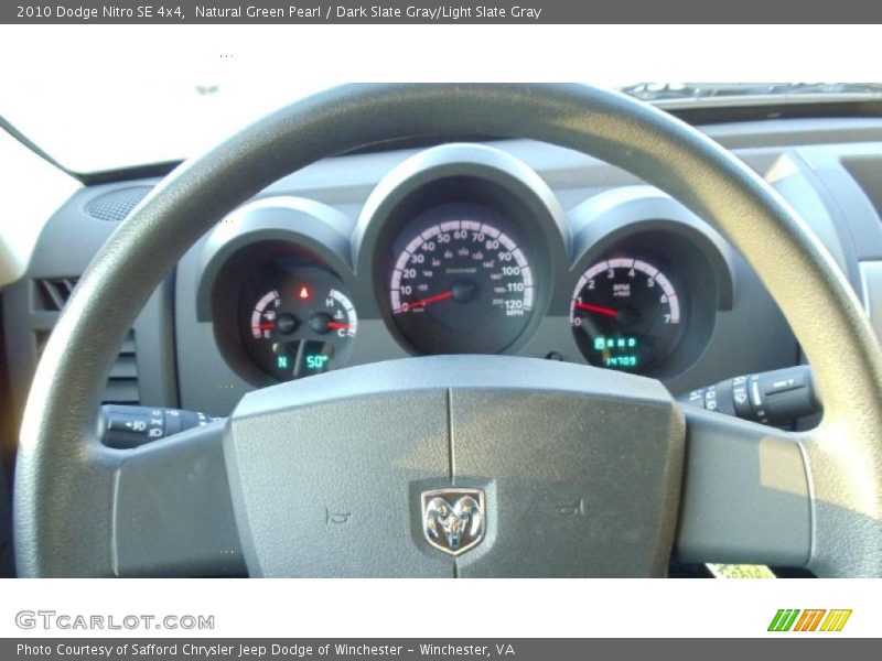 Natural Green Pearl / Dark Slate Gray/Light Slate Gray 2010 Dodge Nitro SE 4x4