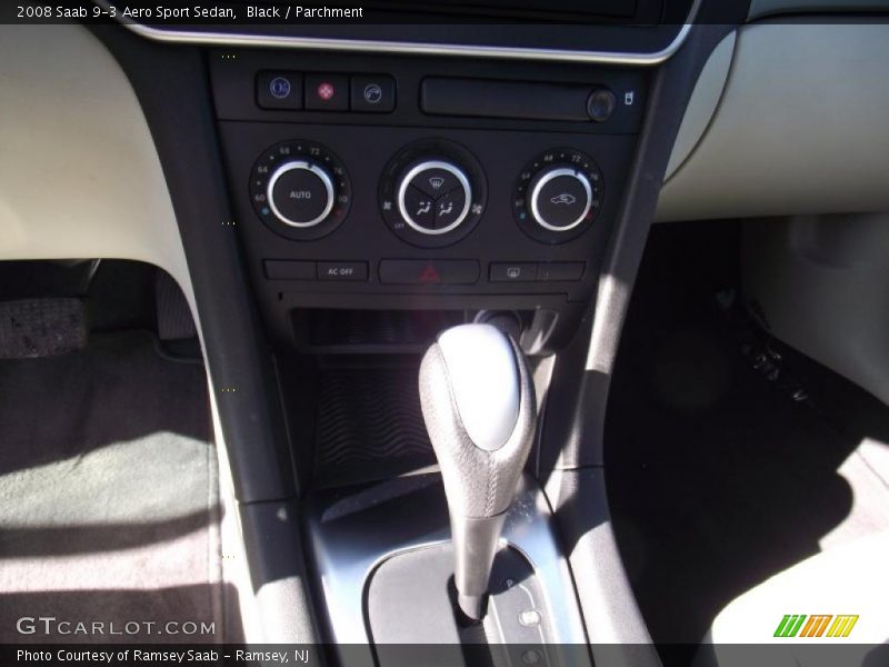 Black / Parchment 2008 Saab 9-3 Aero Sport Sedan
