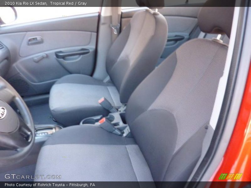 Tropical Red / Gray 2010 Kia Rio LX Sedan