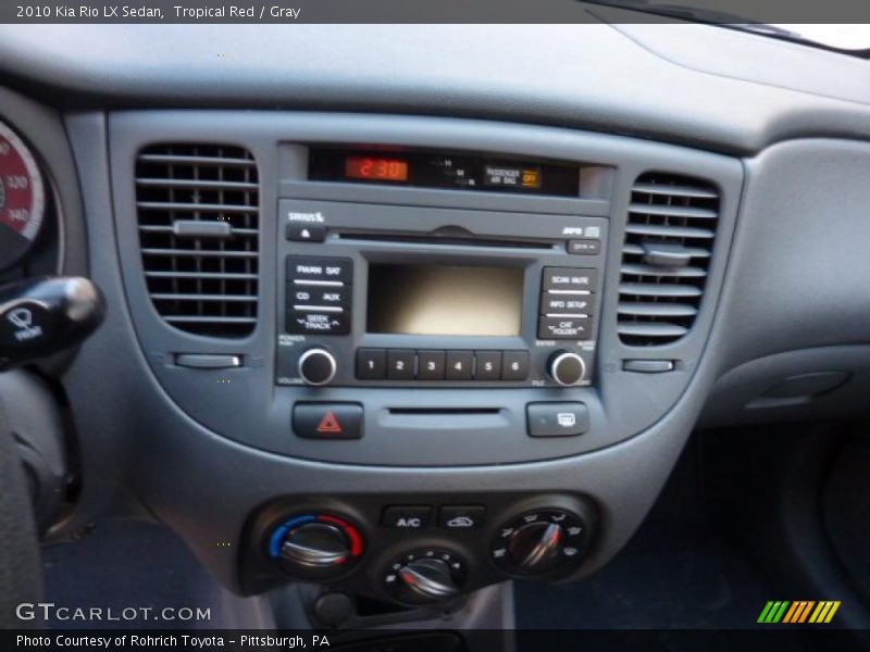 Tropical Red / Gray 2010 Kia Rio LX Sedan