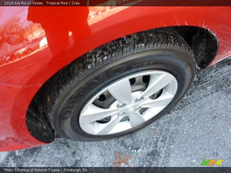 Tropical Red / Gray 2010 Kia Rio LX Sedan