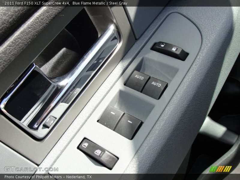 Blue Flame Metallic / Steel Gray 2011 Ford F150 XLT SuperCrew 4x4