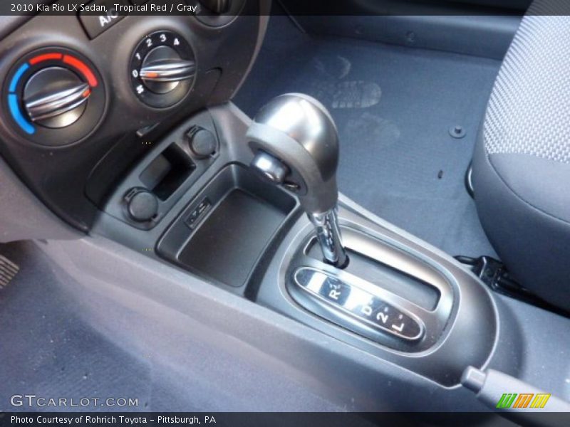  2010 Rio LX Sedan 4 Speed Automatic Shifter