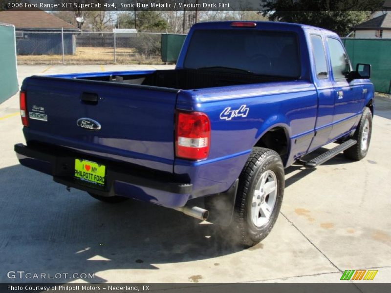 Sonic Blue Metallic / Medium Dark Flint 2006 Ford Ranger XLT SuperCab 4x4