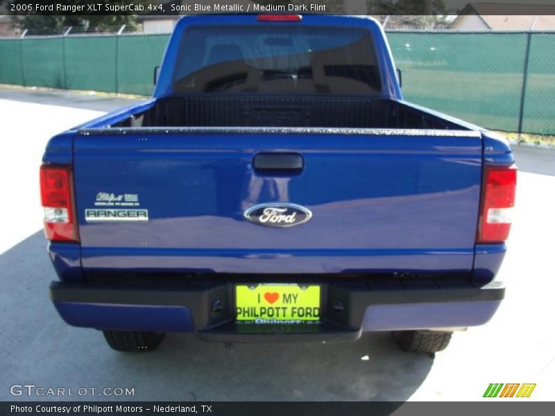 Sonic Blue Metallic / Medium Dark Flint 2006 Ford Ranger XLT SuperCab 4x4