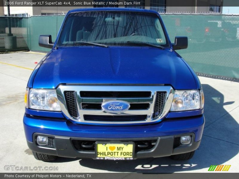 Sonic Blue Metallic / Medium Dark Flint 2006 Ford Ranger XLT SuperCab 4x4