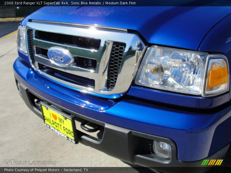 Sonic Blue Metallic / Medium Dark Flint 2006 Ford Ranger XLT SuperCab 4x4