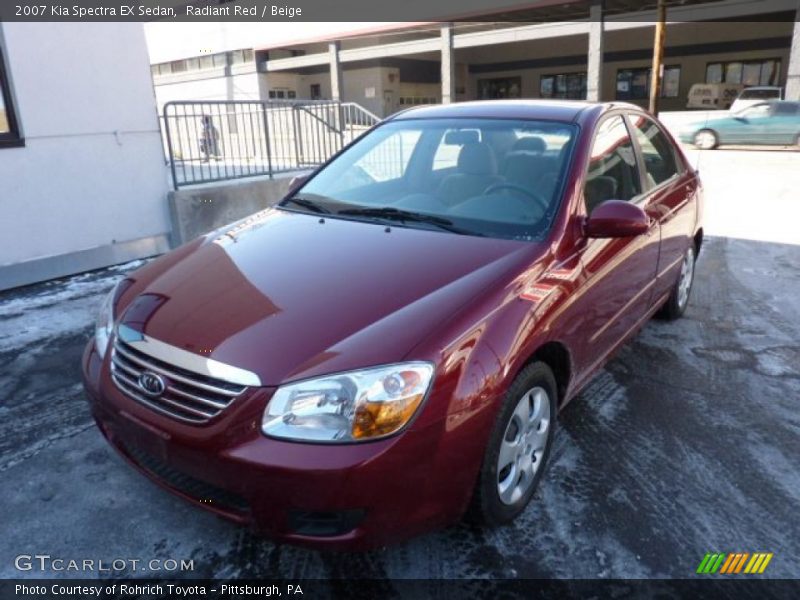 Front 3/4 View of 2007 Spectra EX Sedan