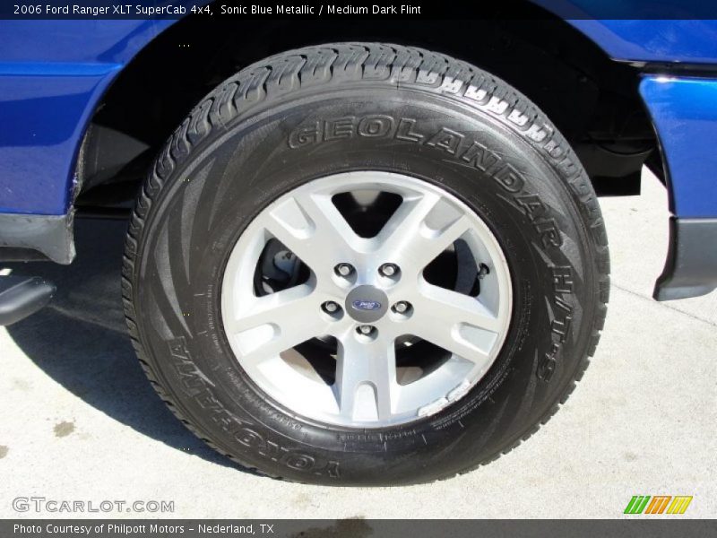 Sonic Blue Metallic / Medium Dark Flint 2006 Ford Ranger XLT SuperCab 4x4