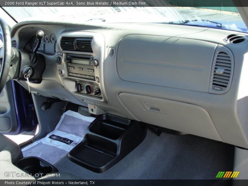 Sonic Blue Metallic / Medium Dark Flint 2006 Ford Ranger XLT SuperCab 4x4