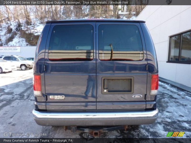 True Blue Metallic / Medium Flint 2004 Ford E Series Van E350 Super Duty XL Passenger