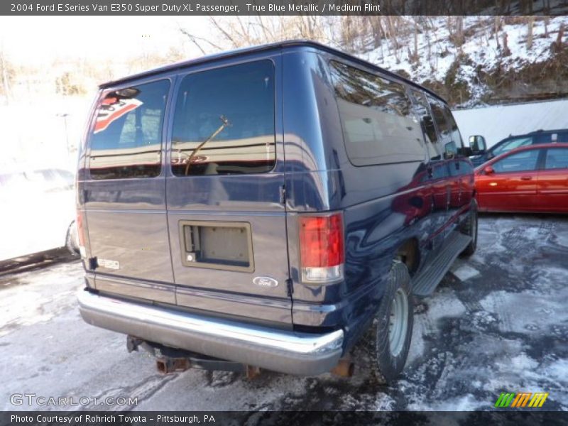 True Blue Metallic / Medium Flint 2004 Ford E Series Van E350 Super Duty XL Passenger
