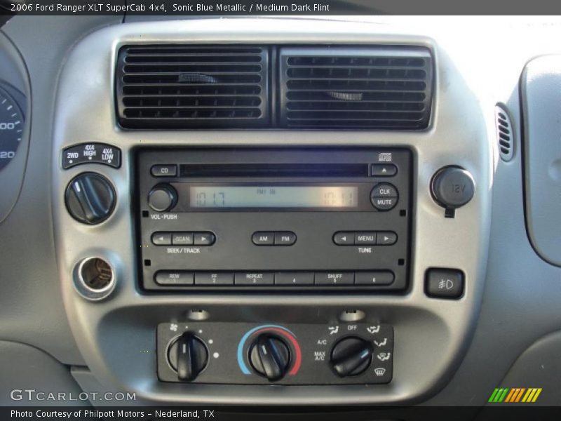 Controls of 2006 Ranger XLT SuperCab 4x4