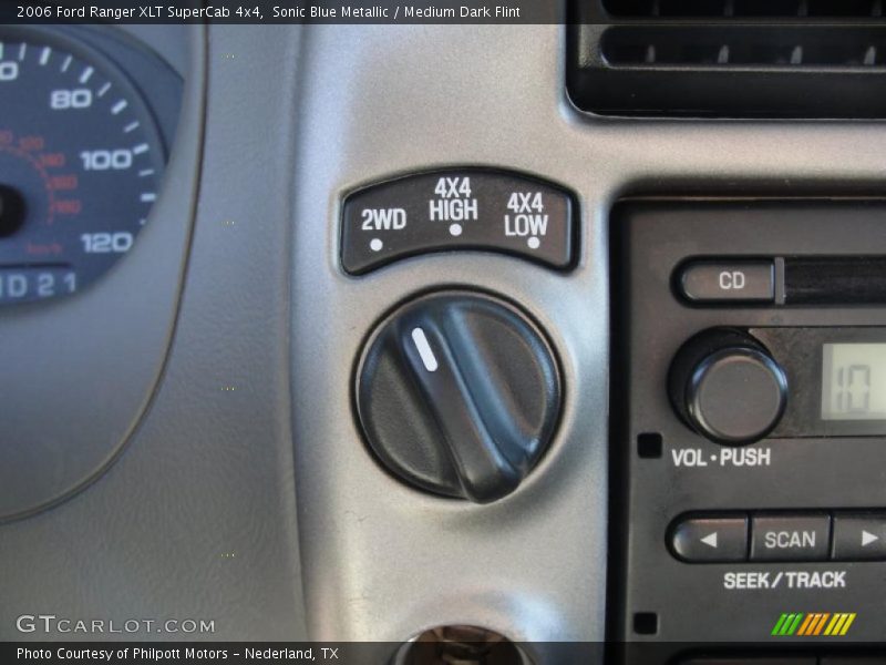 Controls of 2006 Ranger XLT SuperCab 4x4