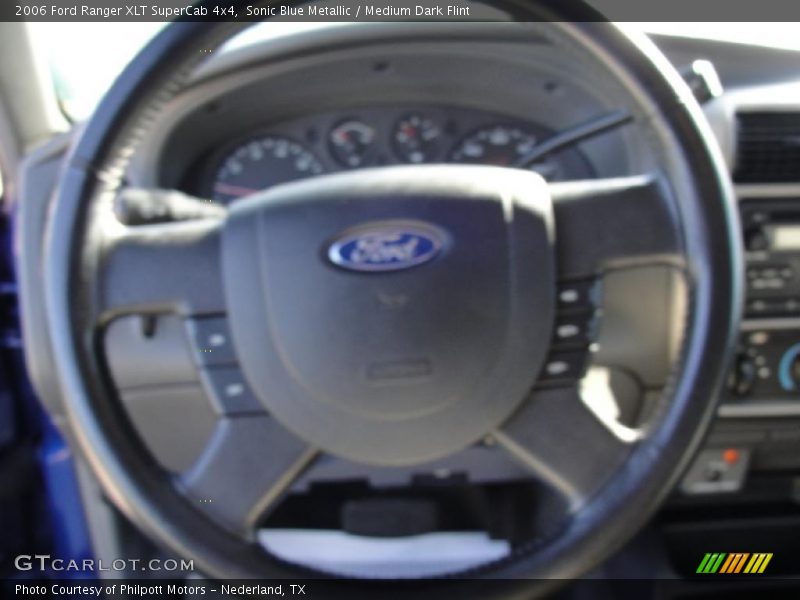 Sonic Blue Metallic / Medium Dark Flint 2006 Ford Ranger XLT SuperCab 4x4
