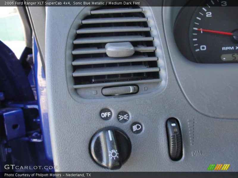 Controls of 2006 Ranger XLT SuperCab 4x4