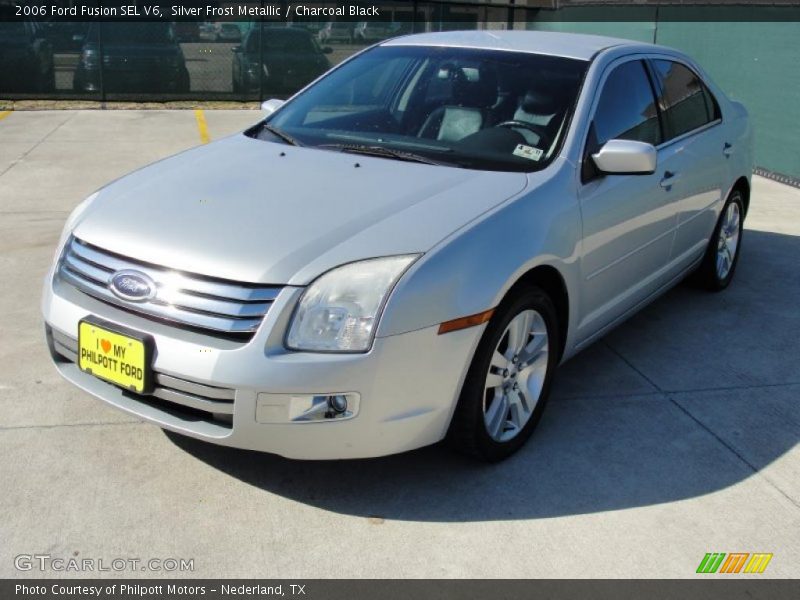 Silver Frost Metallic / Charcoal Black 2006 Ford Fusion SEL V6