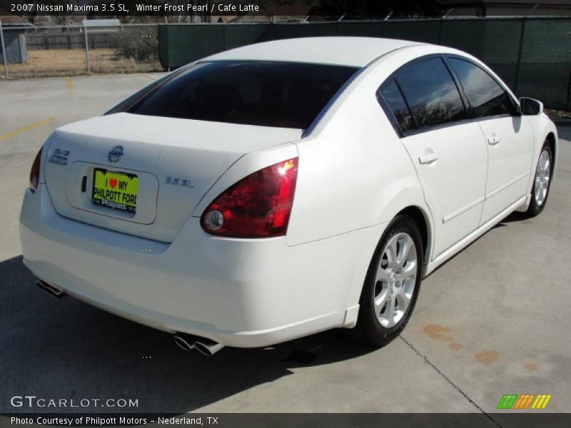 Winter Frost Pearl / Cafe Latte 2007 Nissan Maxima 3.5 SL