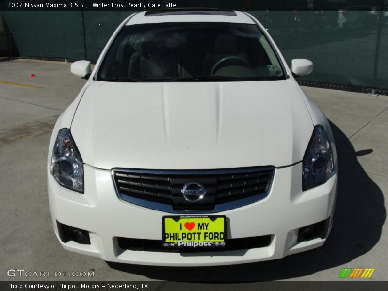 Winter Frost Pearl / Cafe Latte 2007 Nissan Maxima 3.5 SL