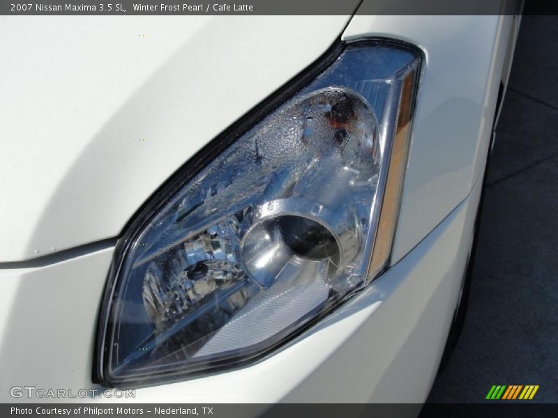 Winter Frost Pearl / Cafe Latte 2007 Nissan Maxima 3.5 SL