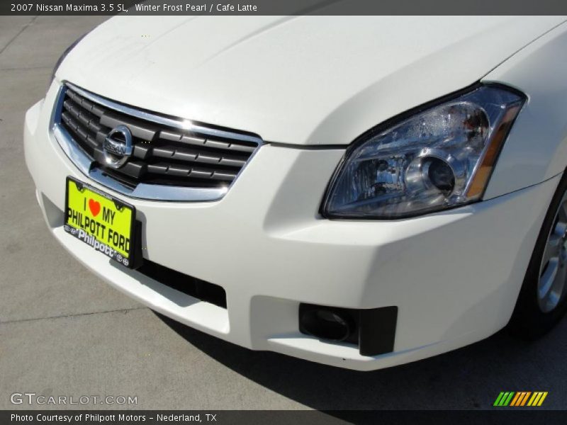 Winter Frost Pearl / Cafe Latte 2007 Nissan Maxima 3.5 SL