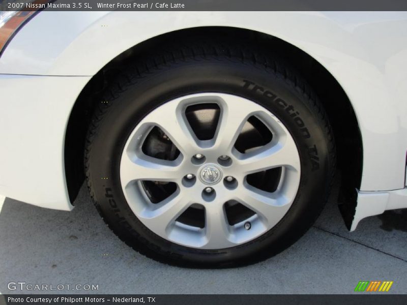 Winter Frost Pearl / Cafe Latte 2007 Nissan Maxima 3.5 SL