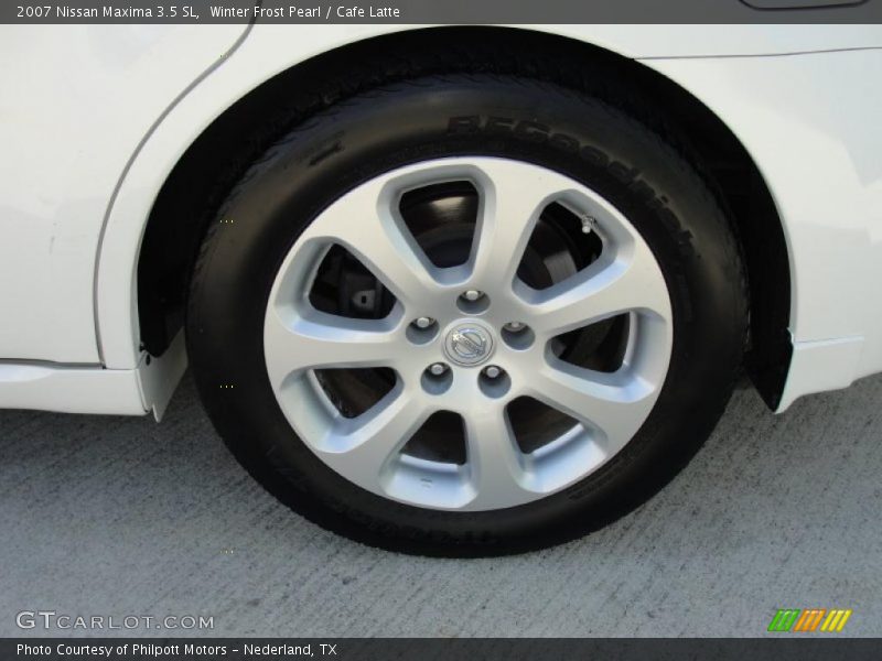 Winter Frost Pearl / Cafe Latte 2007 Nissan Maxima 3.5 SL