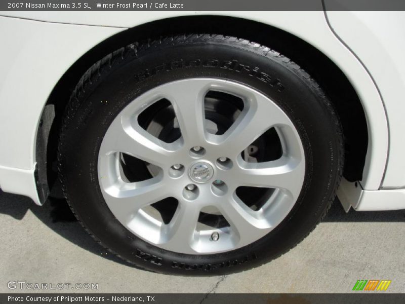 Winter Frost Pearl / Cafe Latte 2007 Nissan Maxima 3.5 SL