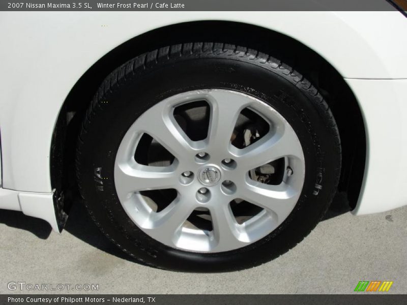 Winter Frost Pearl / Cafe Latte 2007 Nissan Maxima 3.5 SL