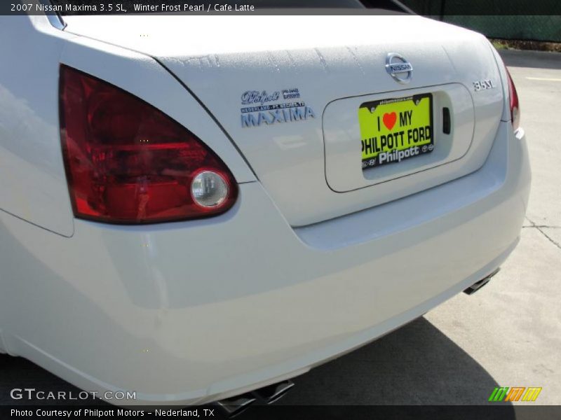 Winter Frost Pearl / Cafe Latte 2007 Nissan Maxima 3.5 SL