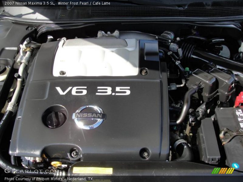 Winter Frost Pearl / Cafe Latte 2007 Nissan Maxima 3.5 SL