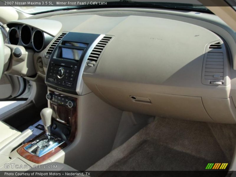 Winter Frost Pearl / Cafe Latte 2007 Nissan Maxima 3.5 SL